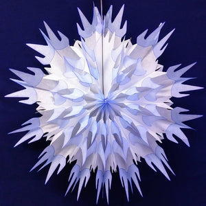 27" Blue & White Tissue Paper Snowflake