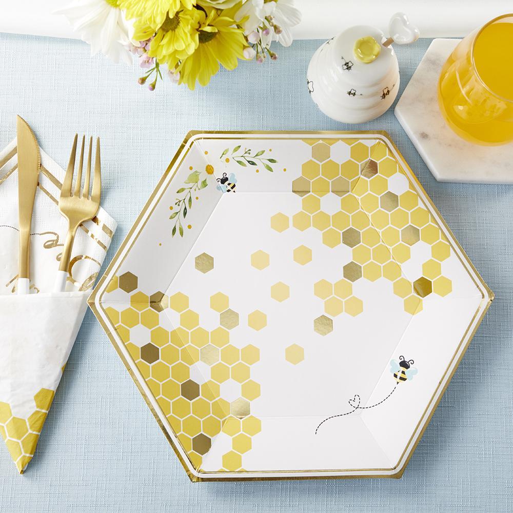 Sweet As Can Bee Lunch Plates 16ct | The Party Darling