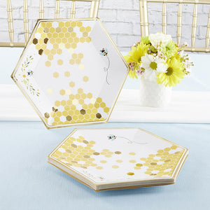 Sweet As Can Bee Lunch Plates 16ct - The Party Darling