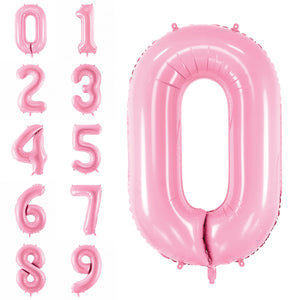 34" Pink Giant Number Balloon 0-9 | The Party Darling