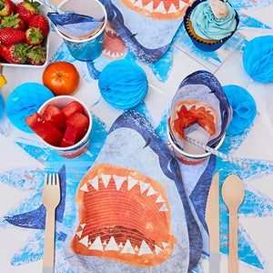 Jawsome Shark Lunch Napkins Table Setting