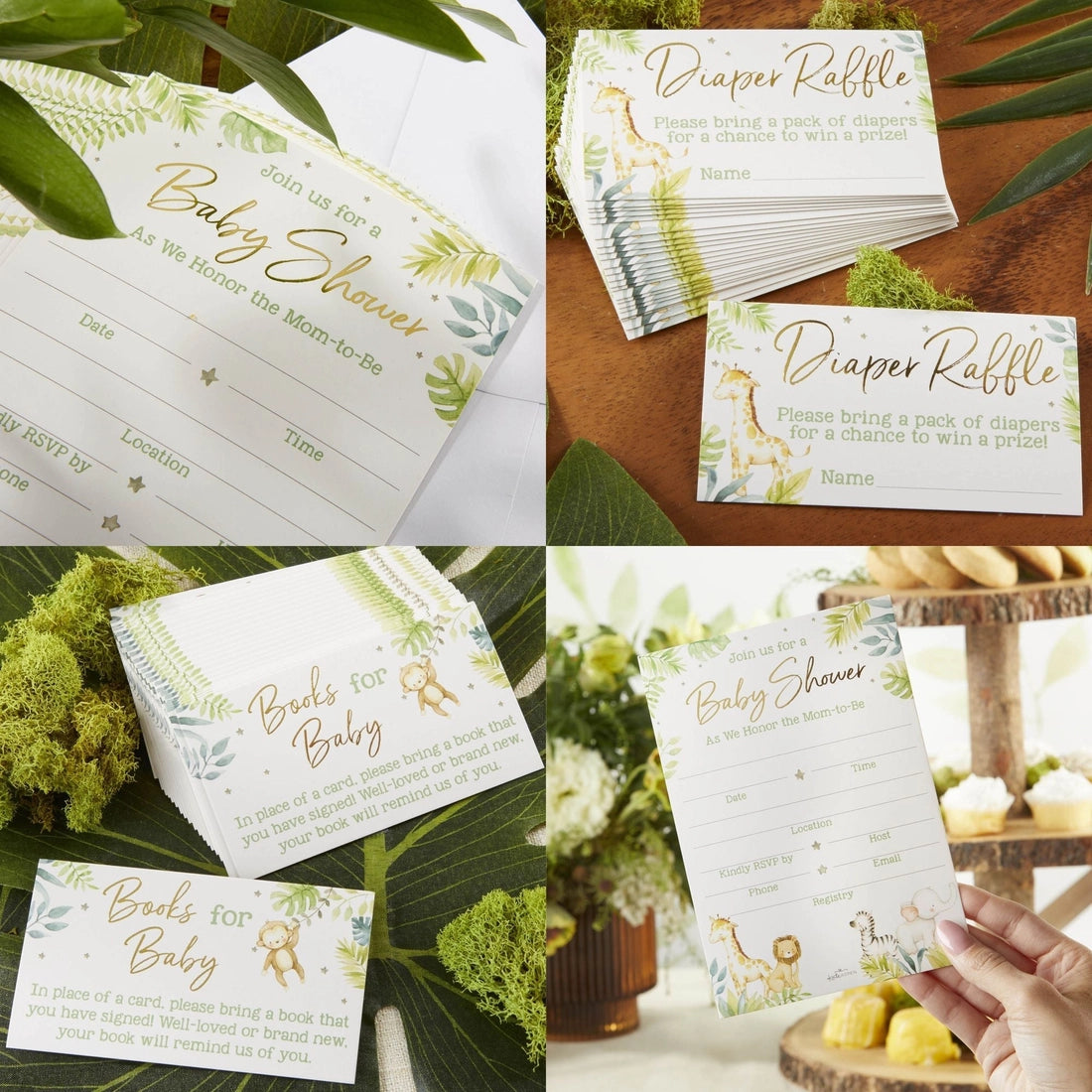 Safari Baby Shower Invitation & Thank You Card Bundle | The Party Darling