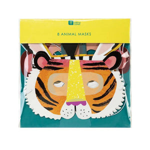 Party Animals Paper Masks 8ct | The Party Darling