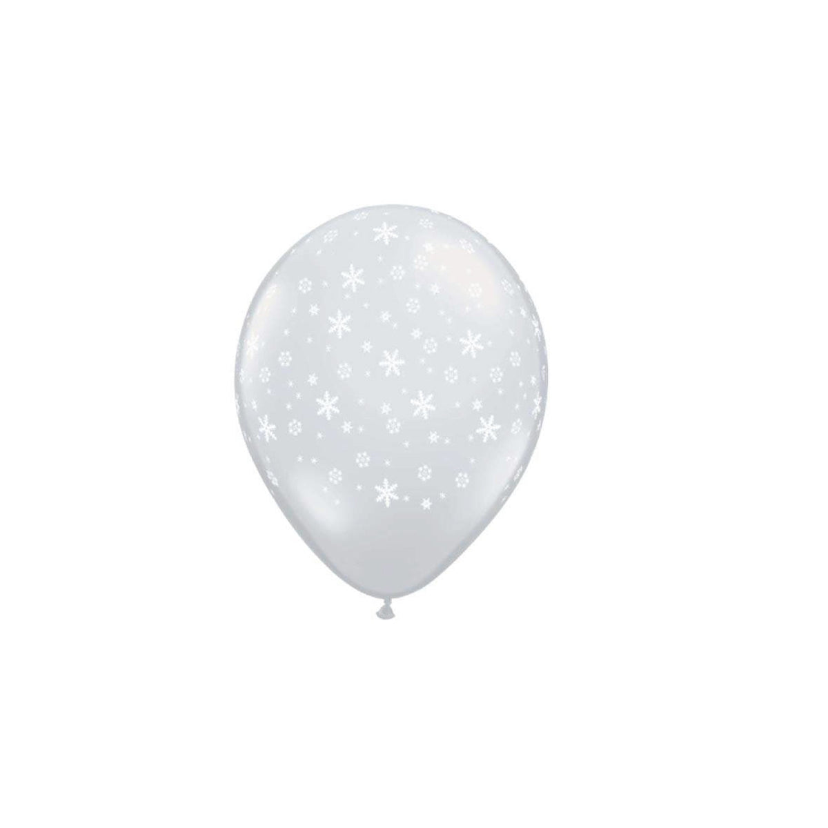Clear Snowflake Winter Balloon 5in | The Party Darling