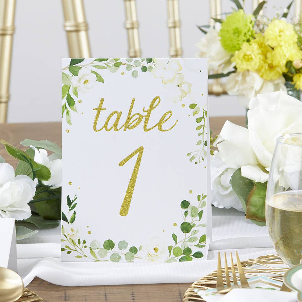 Botanical Garden Wedding Table Numbers (1-25) | The Party Darling