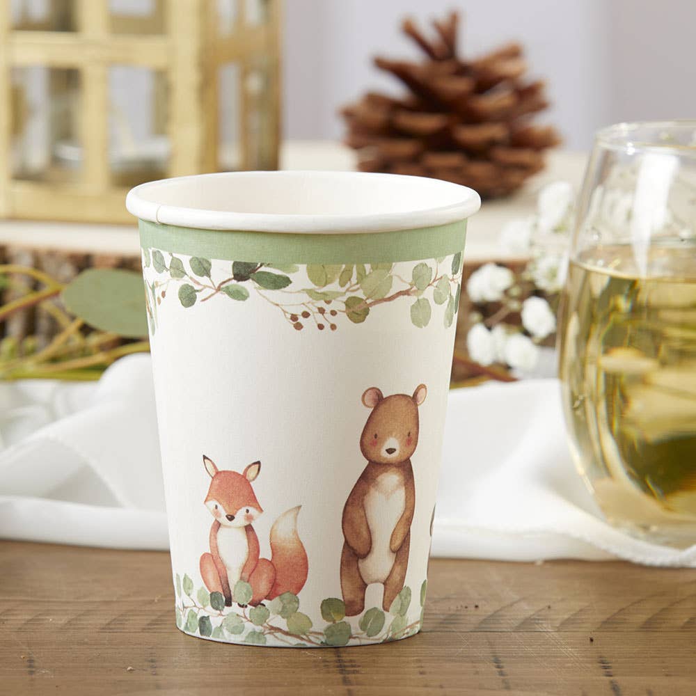 Woodland Baby Shower Cups 16ct - The Party Darling