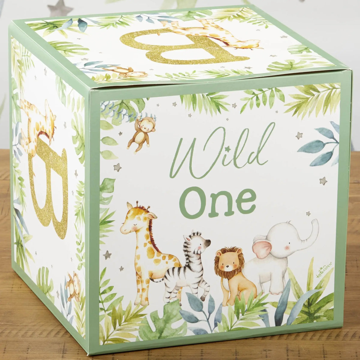 Kate Aspen Safari Baby Block Box (Set of 4) | 28609NA