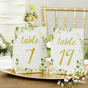 Botanical Garden Wedding Table Numbers (1-25) - The Party Darling