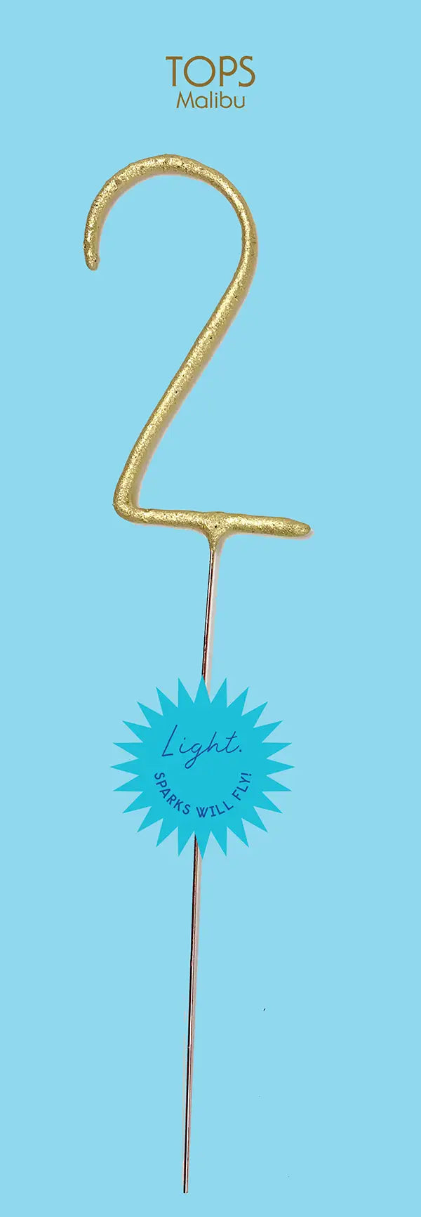 Giant Gold Number Sparkler 2