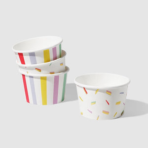 Stripes & Sprinkles Ice Cream Cups | The Party Darling