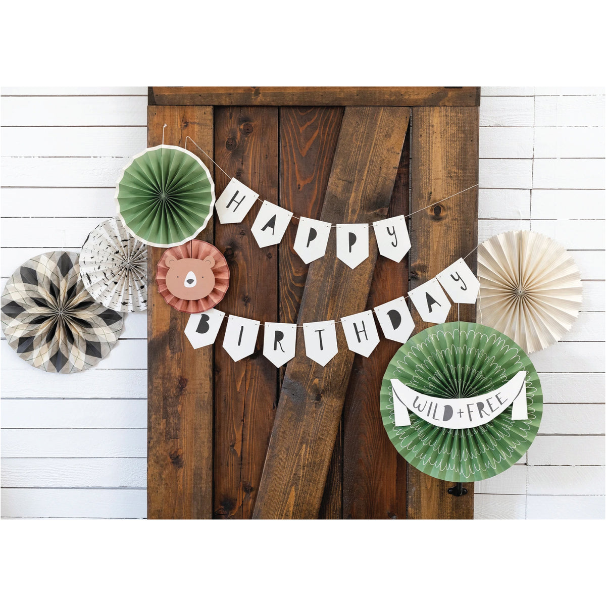 Adventure Happy Birthday Banner 4.5ft Displayed