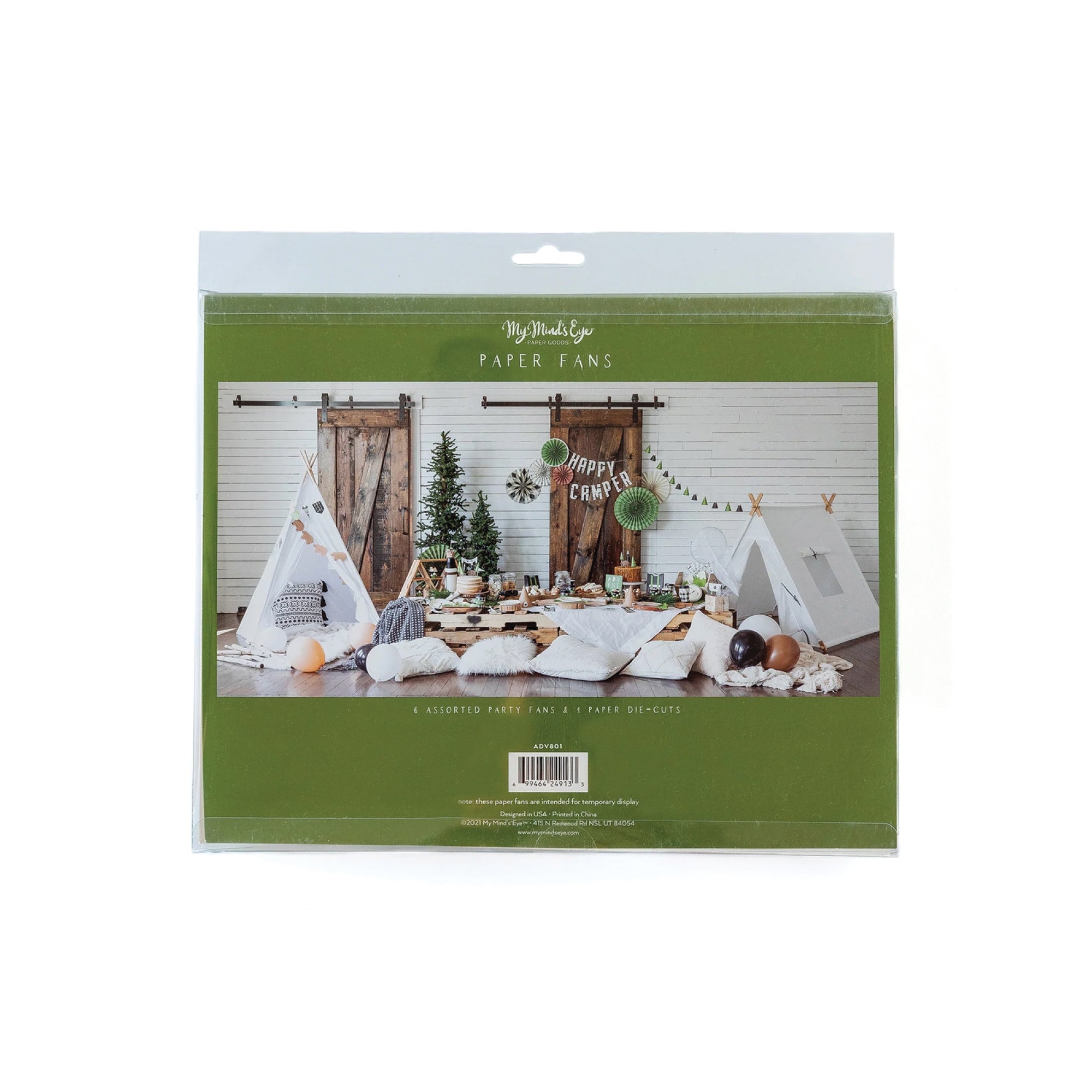 Adventure Party Fans 10pc Packaged