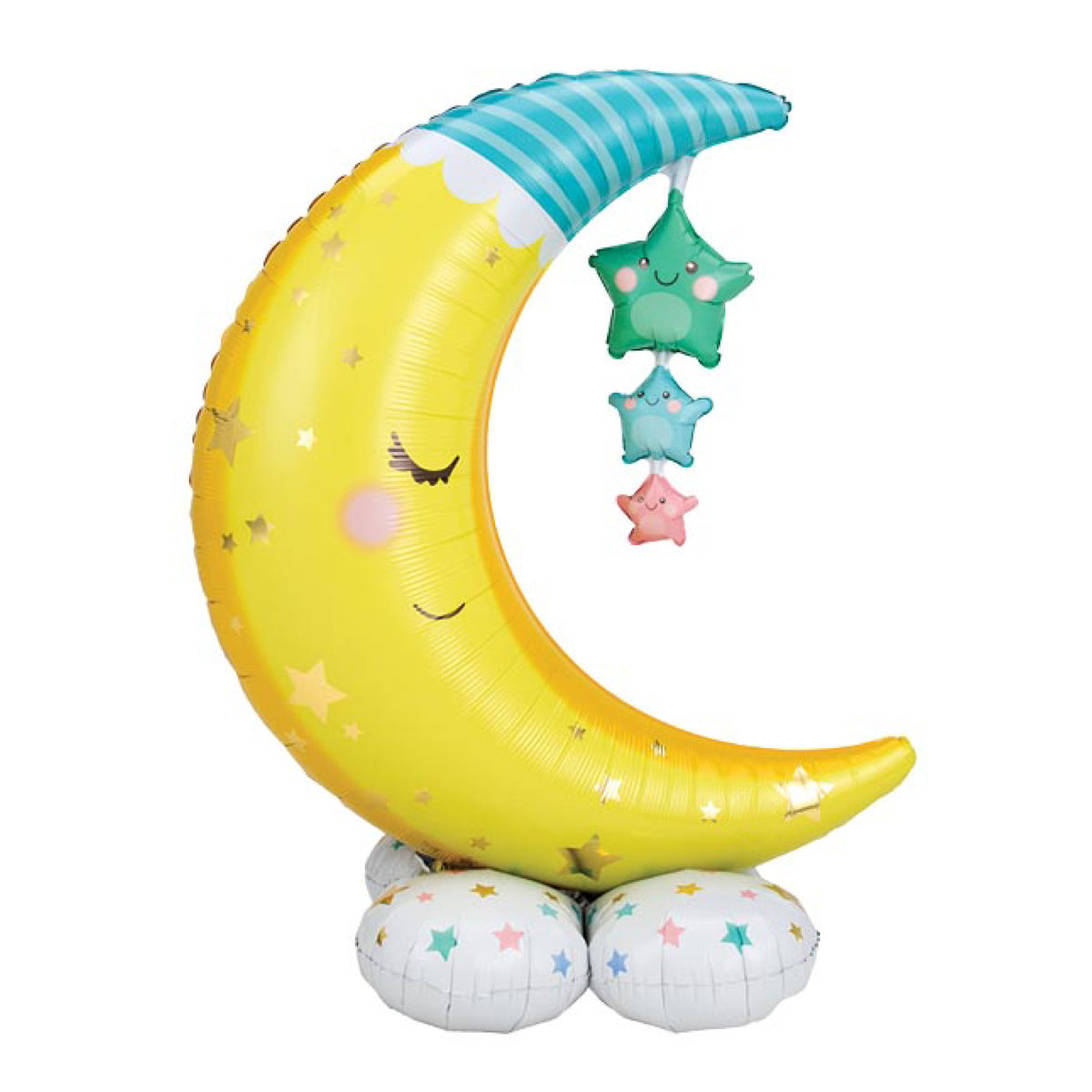 AirLoonz Baby Moon & Stars Balloon 55in | The Party Darling