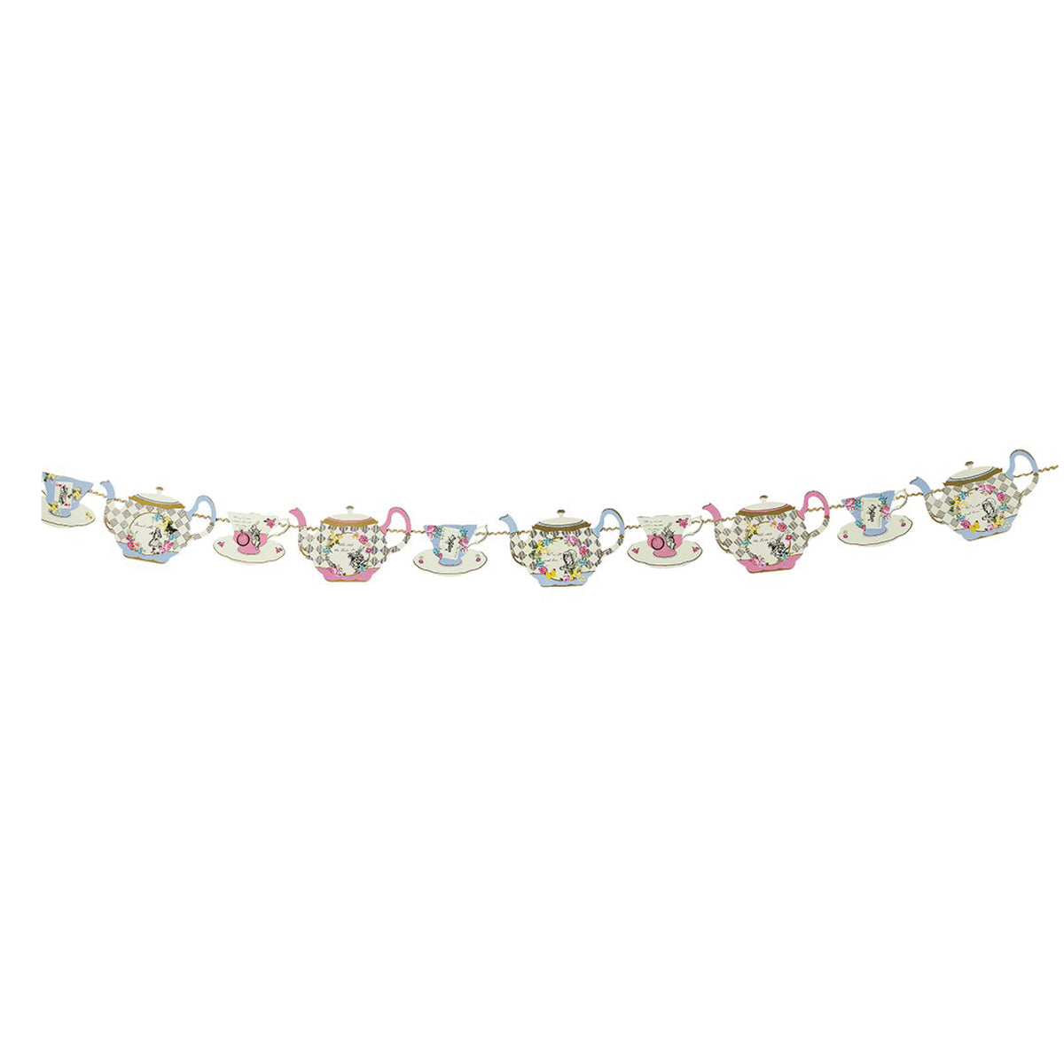 Alice in Wonderland Teapot Garland 13ft | The Party Darling