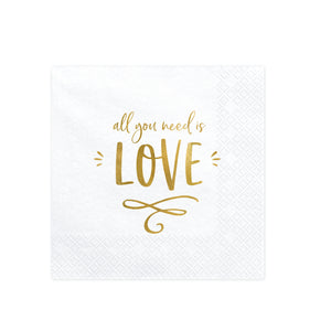 All You Need is Love Napkins 20ct | The Party Darling