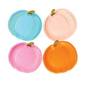 Assorted Pumpkin Lunch Plates 8ct | The Party Darling