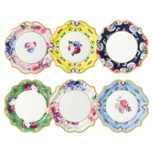 Floral Tea Party Plates Assortment 12ct | The Party Darling