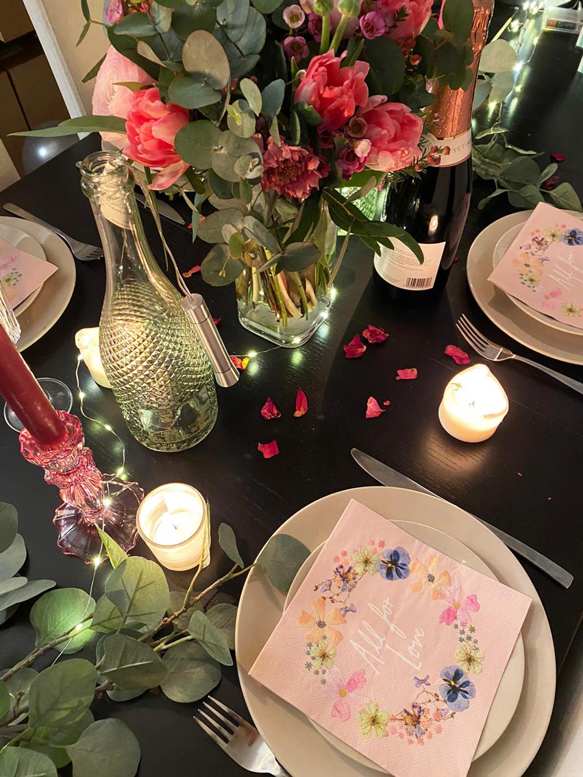 Blossom Bride All for Love Lunch Napkins 16ct | The Party Darling