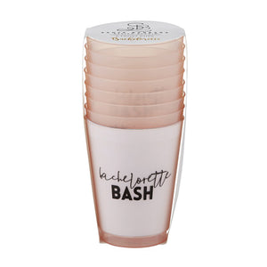 Bachelorette Bash Frosted Plastic Cups 8ct Packaged