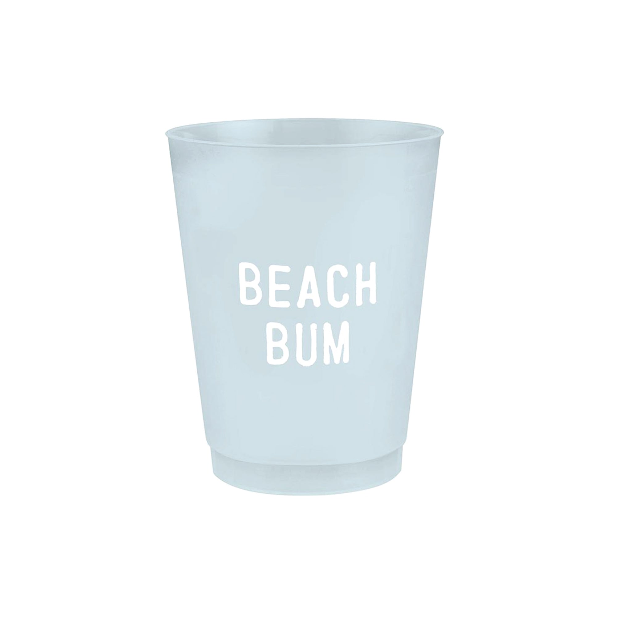 Beach Bum Blue Frosted Plastic Cups 8ct | The Party Darling
