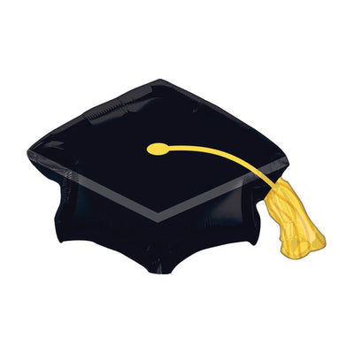 Black Graduation Cap Balloon 31in