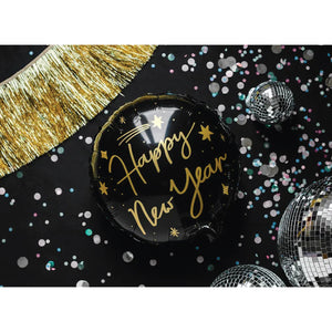 Black Happy New Year Foil Balloon Party Display