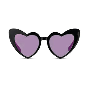 Black Heart Plastic Sunglasses | The Party Darling