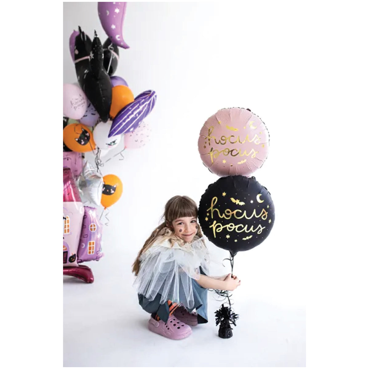 Black Hocus Pocus Foil Balloon 18in Lifestyle
