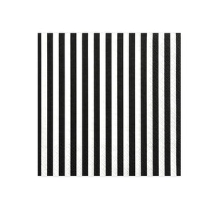 Black & White Striped Lunch Napkins 20ct | The Party Darling