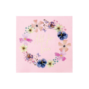 Blossom Bride All for Love Lunch Napkins 16ct | The Party Darling