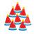Red & Blue Birthday Hat Lunch Plates 8ct | The Party Darling