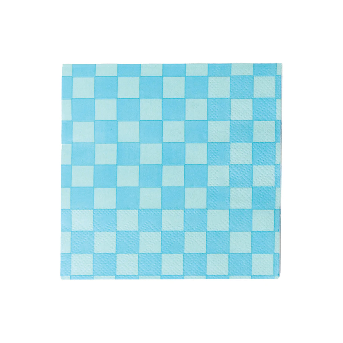 Blue Checkered Lunch Napkins 16ct | The Party Darling