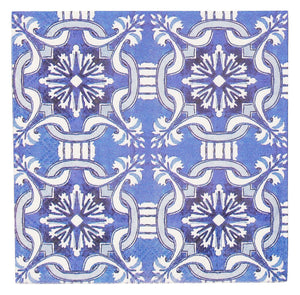 Blue Moroccan Dessert Napkins 20ct | The Party Darling