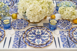 Blue Moroccan Dessert Napkins - The Party Darling