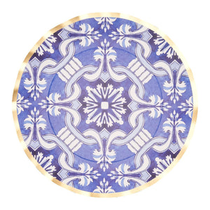 Blue Moroccan Wavy Dinner Plates | The Party Darling