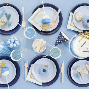 True Navy Blue Paper Dessert Plates 10ct - The Party Darling