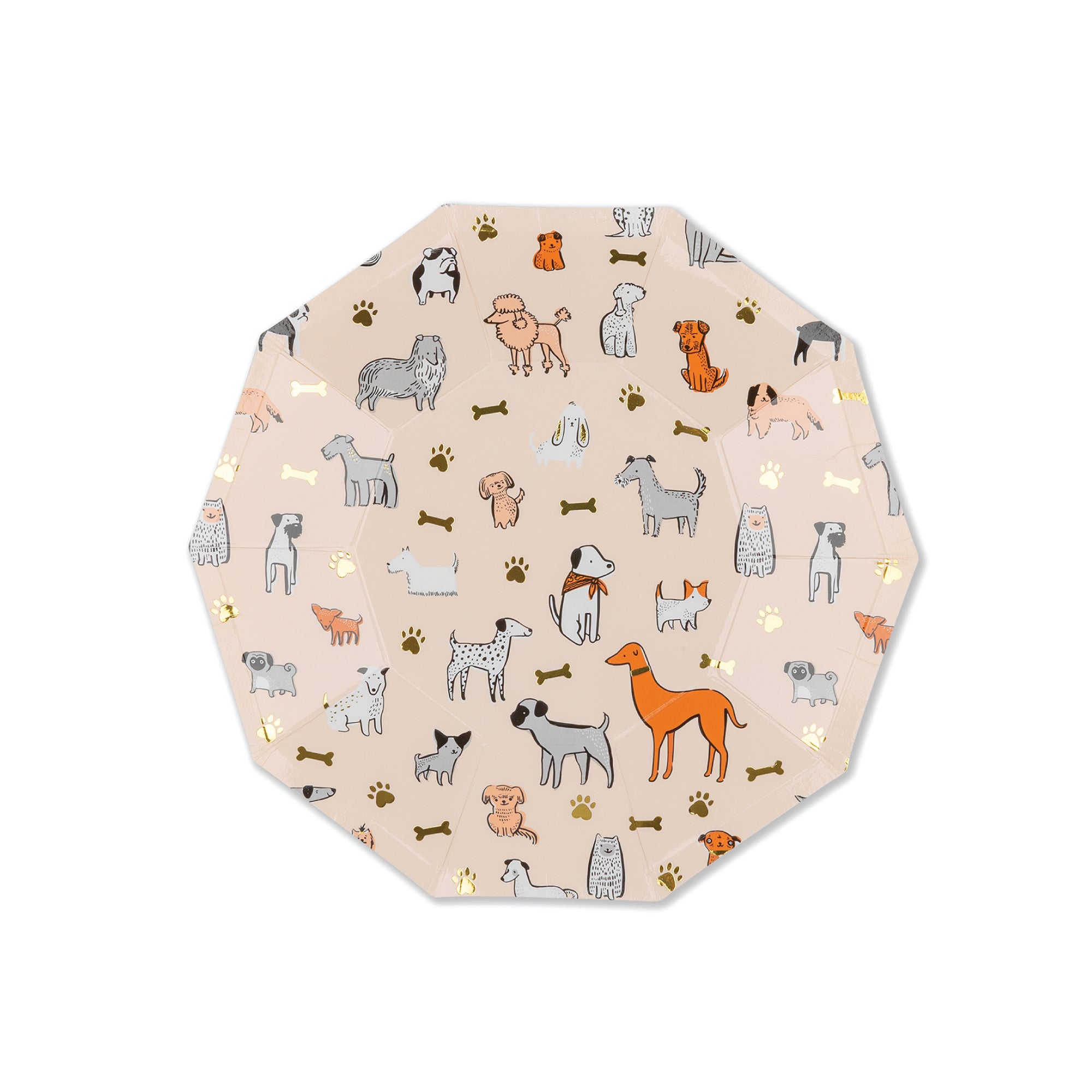 Bow Wow Dog Dessert Plates 8ct | The Party Darling
