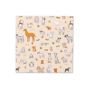 Bow Wow Dog Lunch Napkins 16ct | The Party Darling
