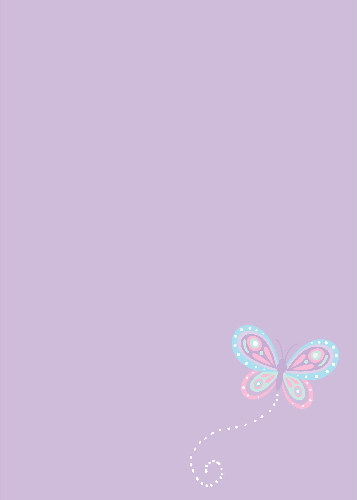 Fluttering Butterfly Birthday Party Invitation Back | The Party Darling