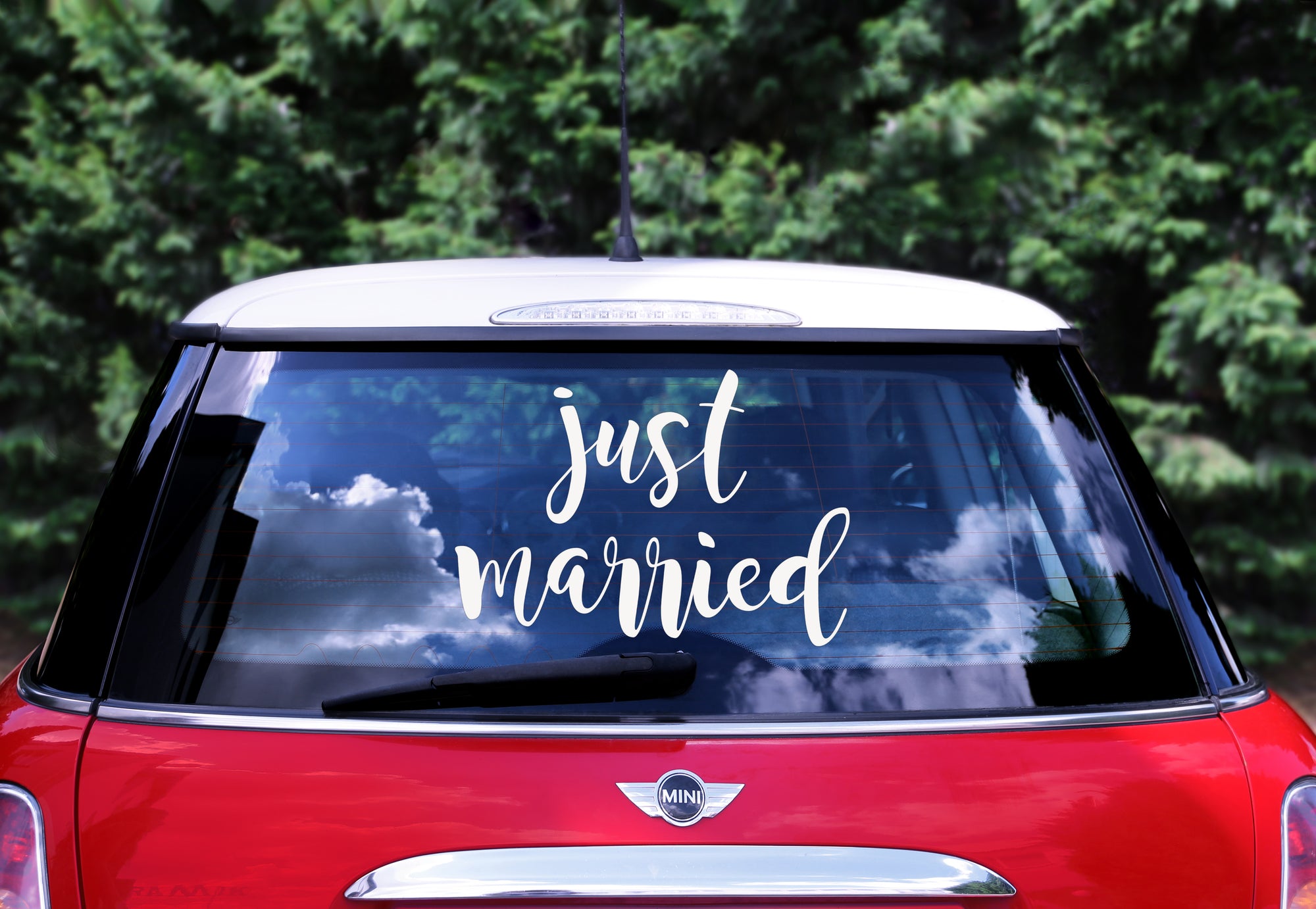 Just Married Car Sticker | The Party Darling