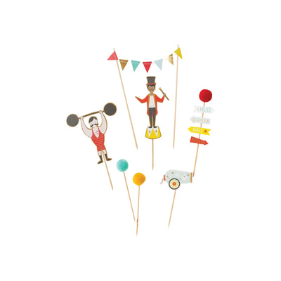 Carnival Cake Toppers 7ct