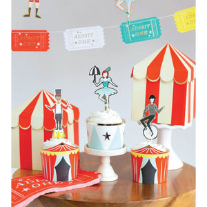 Carnival Tent Treat Boxes 8ct Party Set Up