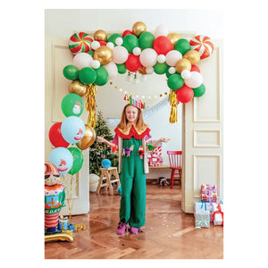 Christmas Candy Land Balloon Bouquet 6ct DIsplayed