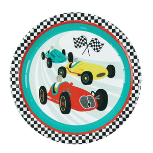 Classic Race Car Plates 12ct | The Party Darling