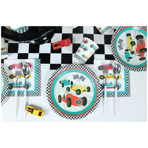 Classic Race Car Plates 12ct - The Party Darling