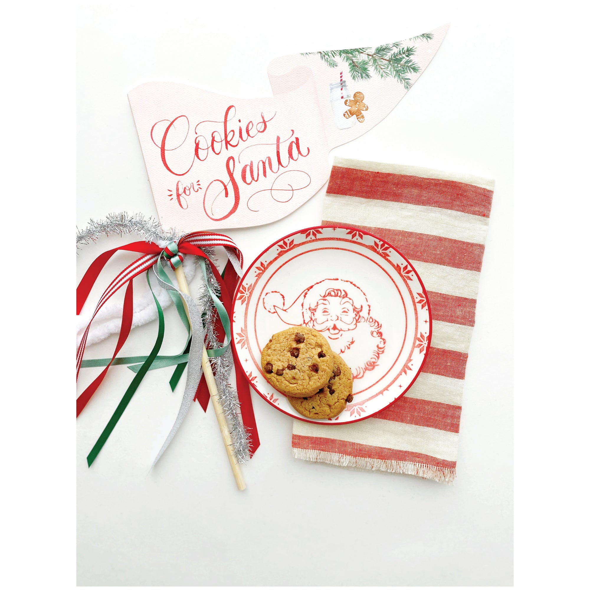 Cookies for Santa Pennant Flag | The Party Darling