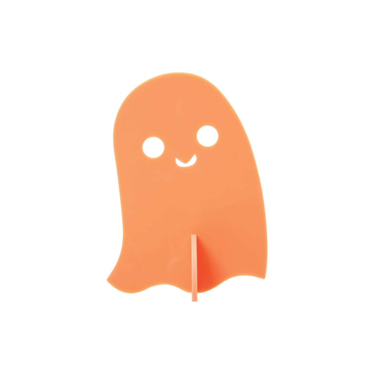 Orange Acrylic Ghost Decorations 3ct Coral