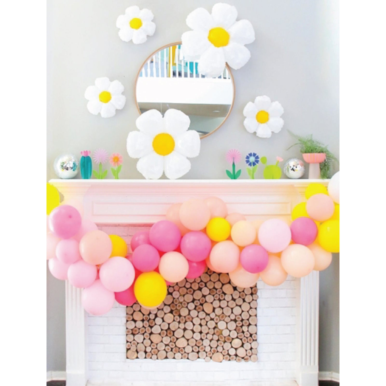 Daisy Flower Balloons DIY Kit - Groovy Boho Theme Party Decorations, Daisy  Flower Balloon Set for Groovy Retro Hippie Birthday, Baby Shower, Wedding