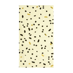 Black & Cream Dot Guest Towels 16ct | The Party Darling