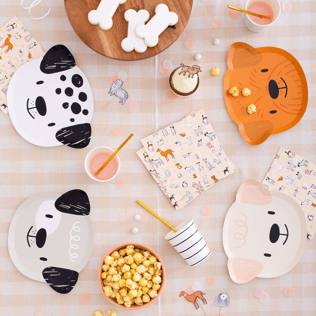 Bow Wow Dog Lunch Napkins 16ct - The Party Darling